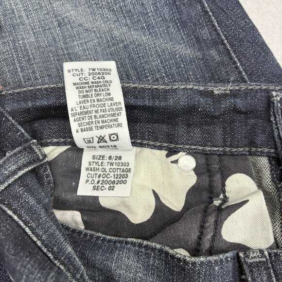 Lucky Brand Classic Rider Bootcut Jeans 6/28 Women’s Dark Wash, Mid-Rise Vintage - Picture 16 of 16